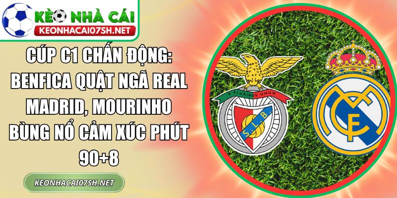 Cúp C1 chấn động: Benfica quật ngã Real Madrid, Mourinho bùng nổ cảm xúc phút 90+8 5 Cúp C1 chấn động